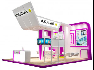 estande de exposi&ccedil;&atilde;o a222 Modelo 3D