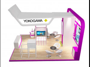 booth exhibition stand a222 3D Model