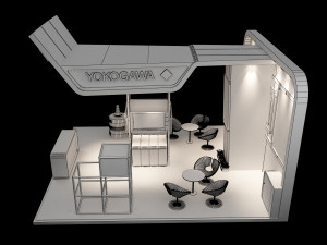 booth exhibition stand a222 Modelo 3D