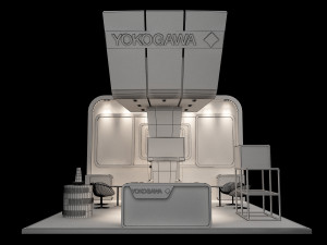 booth exhibition stand a222 Modelo 3D
