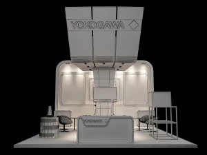 booth exhibition stand a222 3D Model