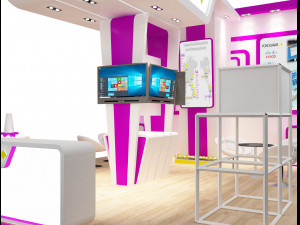 booth exhibition stand a222 Modelo 3D