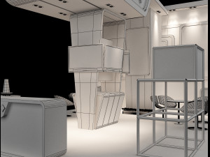 booth exhibition stand a222 Modelo 3D