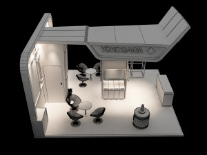booth exhibition stand a222 Modelo 3D