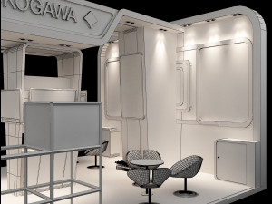booth exhibition stand a222 Modelo 3D