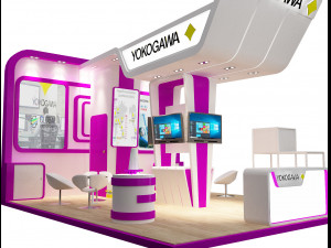 booth exhibition stand a222 Modelo 3D