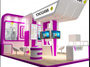 booth exhibition stand a222 3D Model