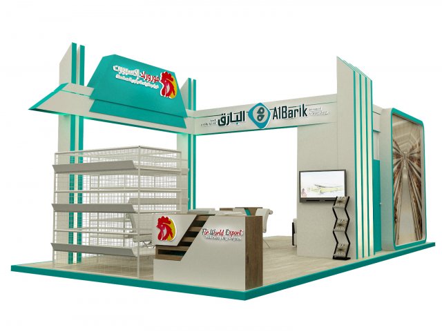 booth exhibition stand a237 3D 模型 .c4d .max .obj .3ds .fbx .stl .blend