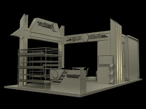 stand espositivo stand a237 Modello 3D
