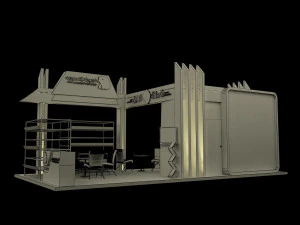 stand espositivo stand a237 Modello 3D