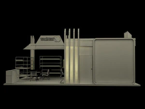 stand espositivo stand a237 Modello 3D