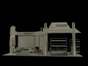 stand espositivo stand a237 Modello 3D