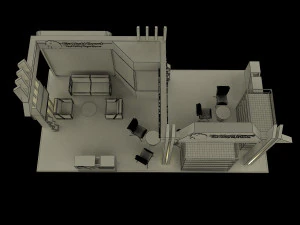 stand espositivo stand a237 Modello 3D