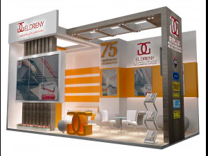 estande de exposição a200 Modelo 3D