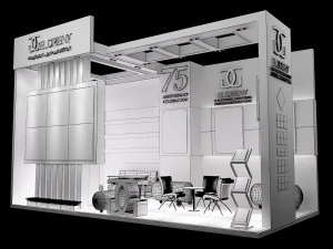 booth exhibition stand a200 3D Model