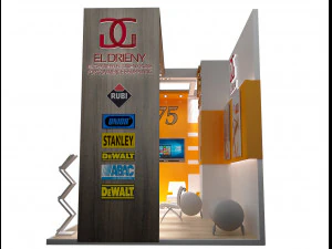 booth exhibition stand a200 3D Model