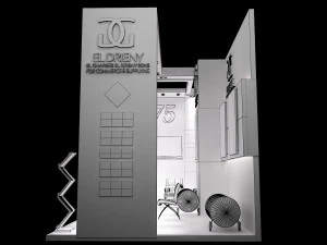 booth exhibition stand a200 3D Model