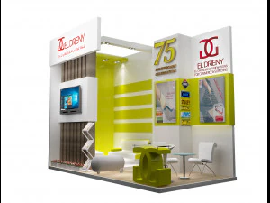 बूथ प्रदर्शनी स्टैंड a201 3D मॉडल