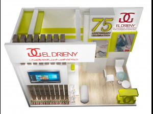 booth exhibition stand a201 3D Model