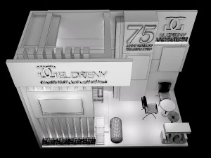 booth exhibition stand a201 3D Model