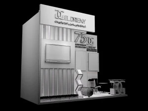 booth exhibition stand a201 3D Model