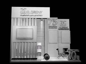 booth exhibition stand a201 3D Model