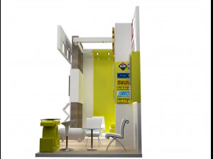 booth exhibition stand a201 3D Model