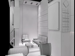booth exhibition stand a201 3D Model
