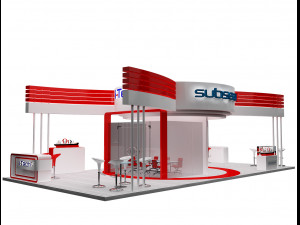 booth exhibition stand a317a Modelo 3D