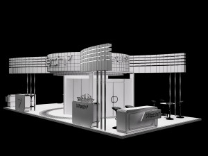 booth exhibition stand a317a 3D Model