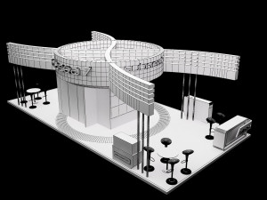 booth exhibition stand a317a 3D Model