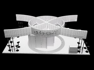 booth exhibition stand a317a 3D Model