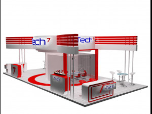 booth exhibition stand a317a 3D Model