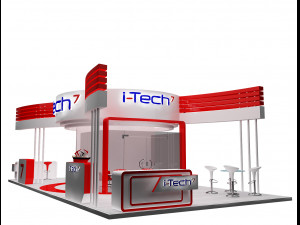 booth exhibition stand a317a 3D Model