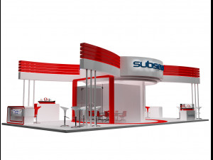 booth exhibition stand a317a 3D Model