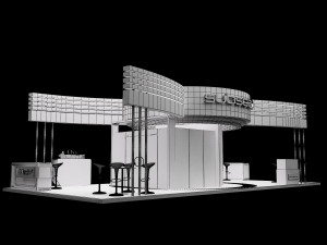 booth exhibition stand a317a 3D Model