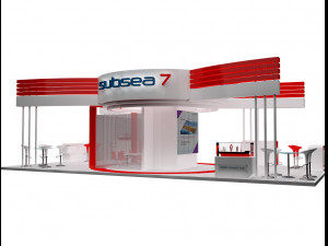 booth exhibition stand a317a 3D Model