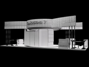 booth exhibition stand a317a 3D Model