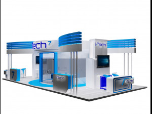 booth exhibition stand a317b 3D Model
