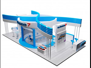 booth exhibition stand a317b 3D Model