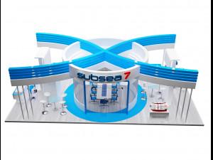 booth exhibition stand a317b 3D Model