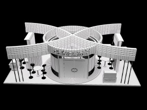 booth exhibition stand a317b 3D Model