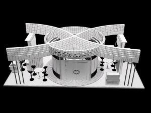 booth exhibition stand a317b 3D Model