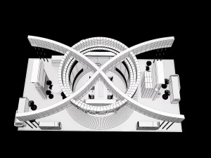 booth exhibition stand a317b 3D Model
