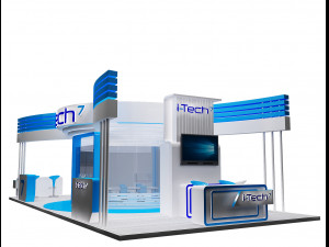 booth exhibition stand a317b 3D Model