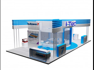 booth exhibition stand a317b 3D Model