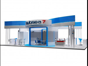 booth exhibition stand a317b 3D Model