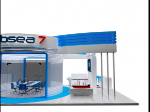 booth exhibition stand a317b 3D Model