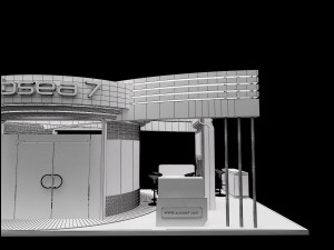 booth exhibition stand a317b 3D Model