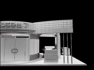 booth exhibition stand a317b 3D Model